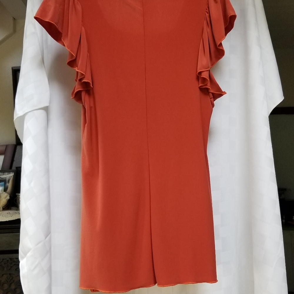 👚JASON MAXWELL CAPPED SLEEVE TOP - Picture 2 of 6